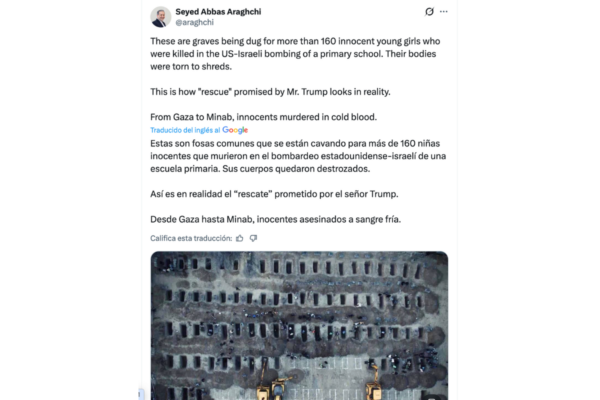  Aunque sí se llevó a cabo un funeral masivo por las víctimas del ataque a la escuela primaria femenina Shajareh Tayyebeh, es falso que esta imagen corresponda a tales hechos. 