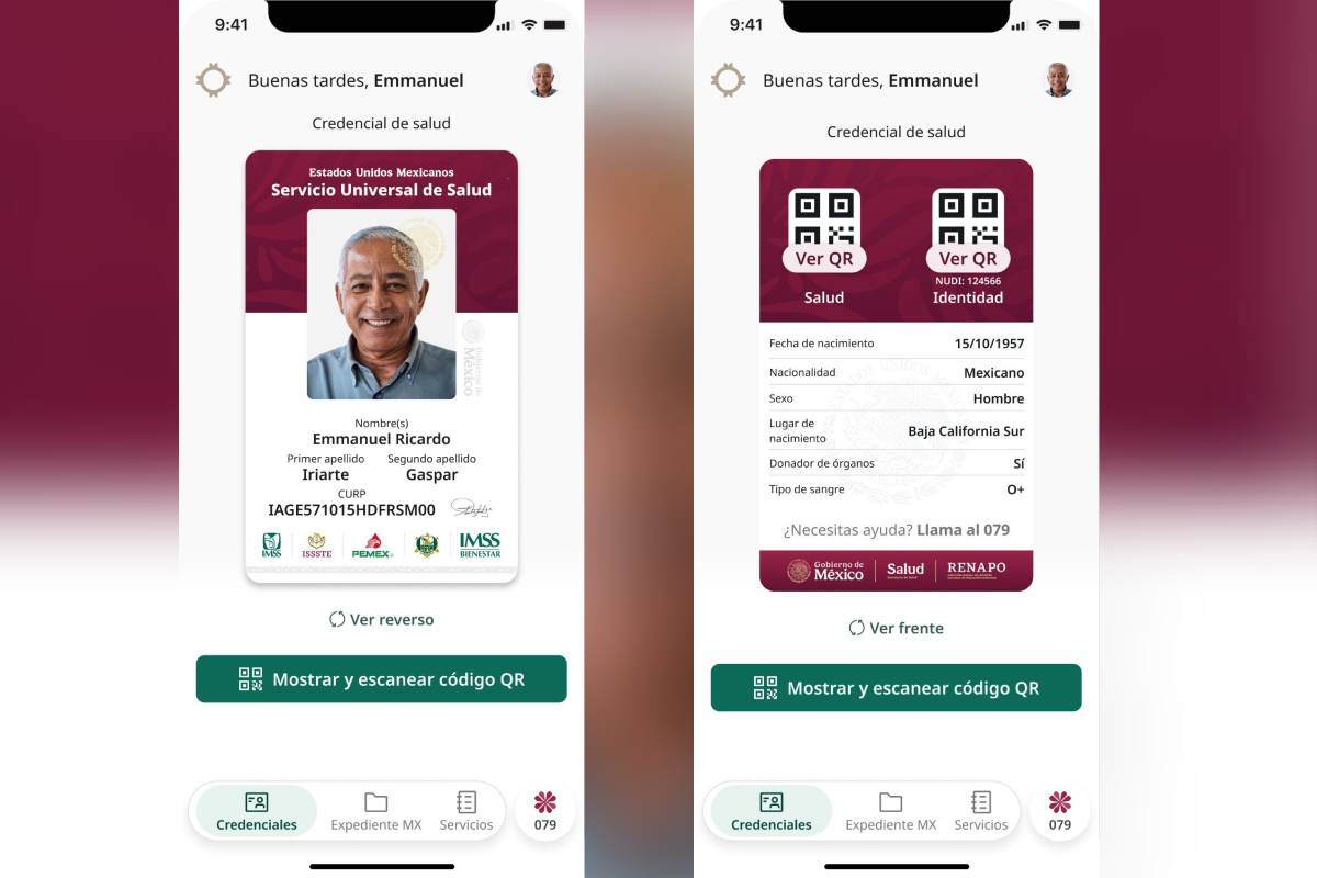Credencial Universal de Salud versión digital