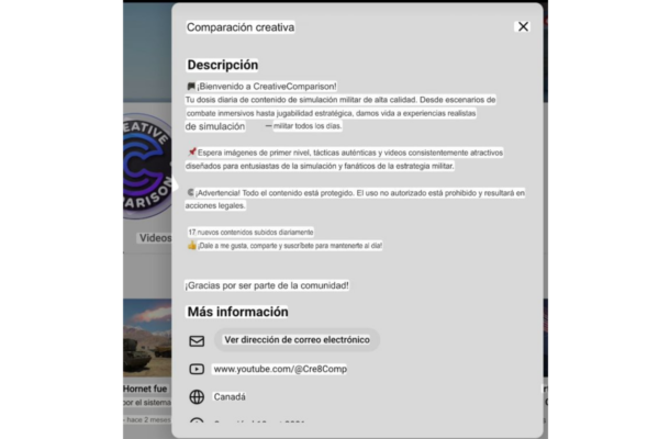 El video pertenece a un canal de YouTube dedicado a subir modelados digitales y no a un ataque derivado del conflicto entre Estados Unidos, Israel e Irán. 