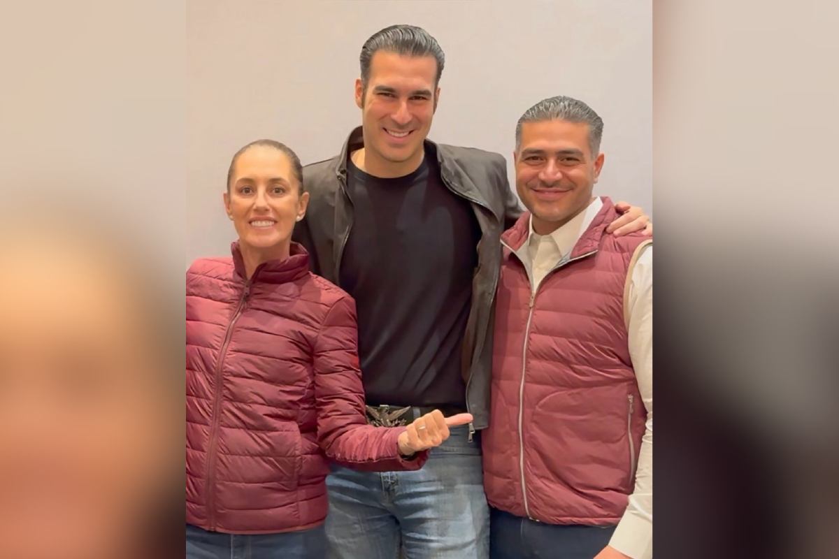 Miguel Torruco con Omar García Harfuch y Claudia Sheinbaum