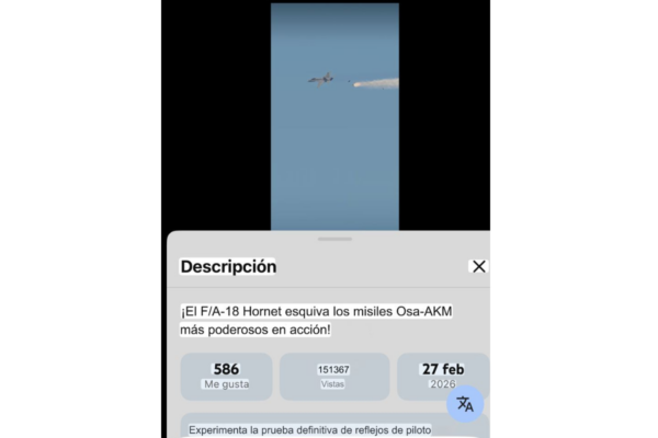 El video pertenece a un canal de YouTube dedicado a subir modelados digitales y no a un ataque derivado del conflicto entre Estados Unidos, Israel e Irán. 
