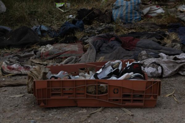Algunos de los indicios recolectados en el último día de búsqueda en el Río de los Remedios. Foto: Fernanda Zamora