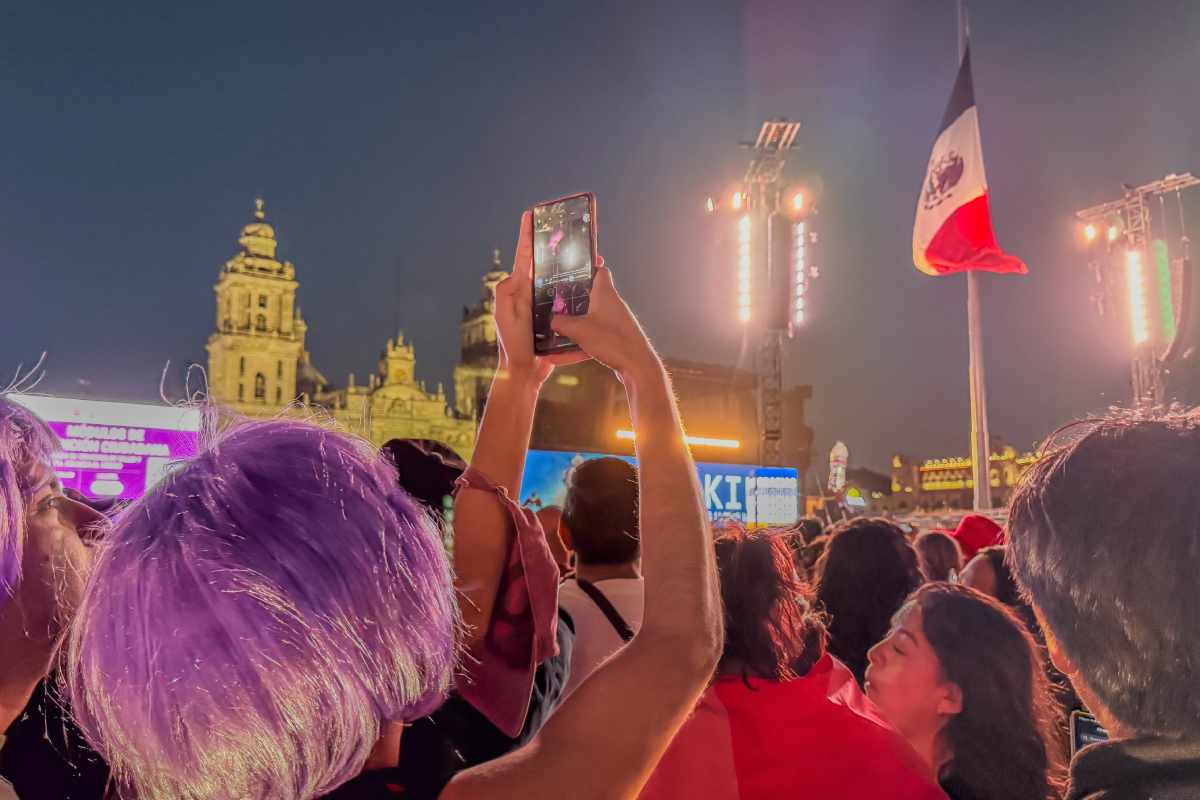 Concierto de Shakira en el zócalo. 
