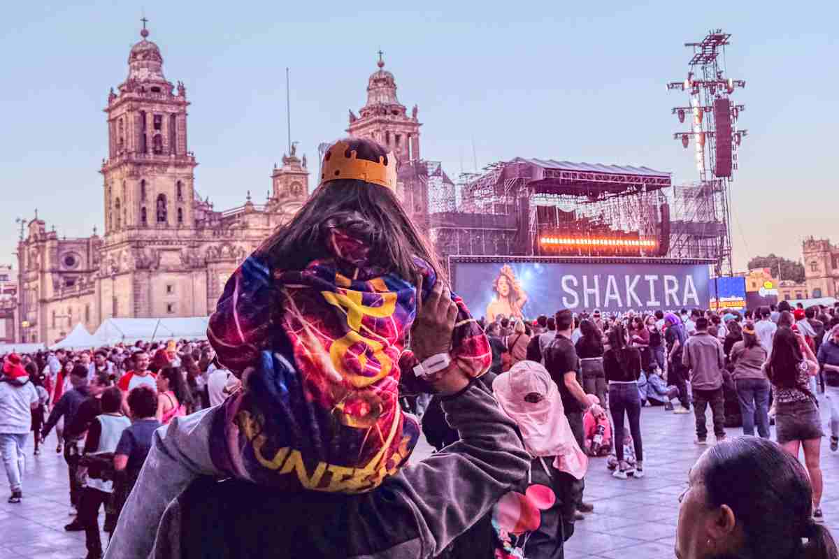 Concierto de Shakira en el zócalo. 